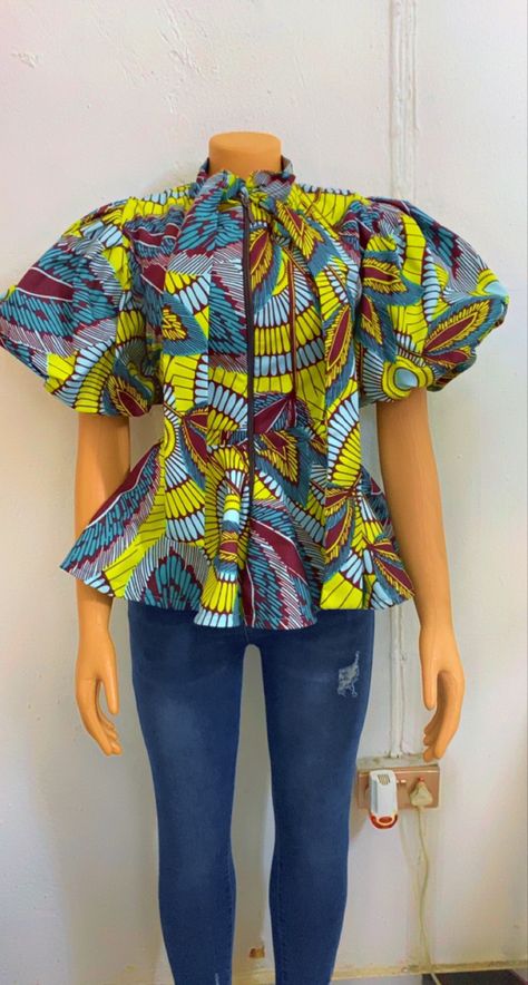 Jean Top, Ankara, Peplum Top