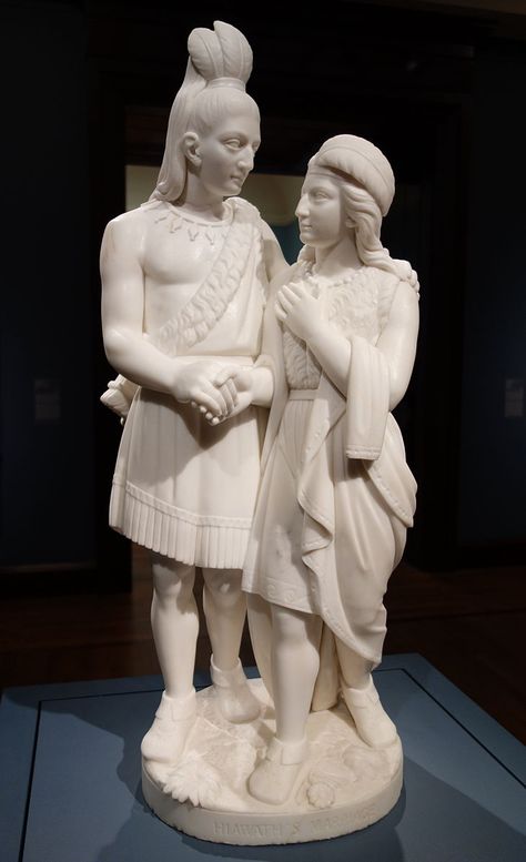 Hiawatha's Marriage (1871) | by Edmonia Lewis // #art Edmonia Lewis, Native American Woman, African American Couples, Cincinnati Art, Muse Art, Native American Heritage, National Portrait Gallery, Performance Artist, American Woman