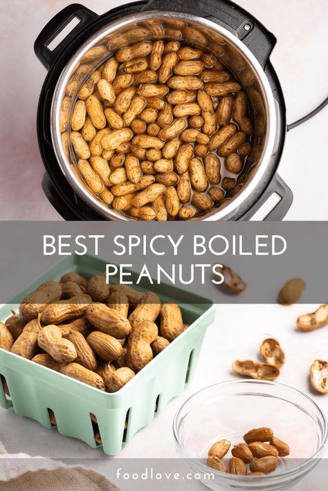 Make spicy Instant Pot boiled peanuts your new favorite homemade game-day or after-school snack. #instantpotappetizer #instantpotsnackrecipe #boiledpeanuts | FoodLove.com Spicy Boiled Peanuts Recipe Crockpot, Boiled Peanuts Recipe, Quick Meals For Kids, Boiled Peanuts, Peanut Recipes, Spicy Peanuts, School Snack, Homemade Snacks, Great Appetizers