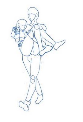 Male, Female, carrying person, walking, bridal style; Drawing Reference Lukisan Fesyen, Couple Drawing, Seni Dan Kraf, Art Base, Art Poses, Anime Poses Reference, Drawing Base, Drawing Poses, Drawing Reference Poses