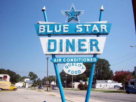 Newport News Virginia, Diner Sign, Vintage Signage, Travel Ads, Ghost Signs, Vintage Neon Signs, Retro Diner, Retro Sign, Atomic Age