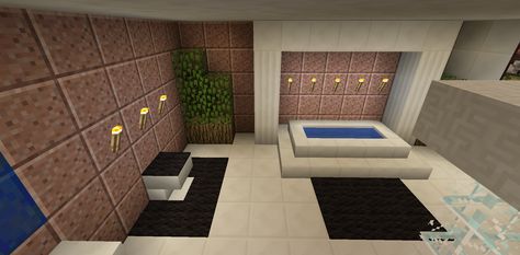 Minecraft Bathroom Garden Tub Toilet Minecraft Toilet, Public Bathroom Design, Minecraft Bathroom, Minecraft Garden Ideas, Garden Minecraft, Minecraft Houses Interior, Modern Minecraft Houses, Minecraft Garden, Resin Patio