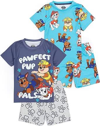 Paw Patrol Pajamas, Summer Pjs, Summer Pajamas, Boys Pajamas, Sleepwear Sets, Paw Prints, Pyjama Set, Short Pajama Set, Pajama Shorts