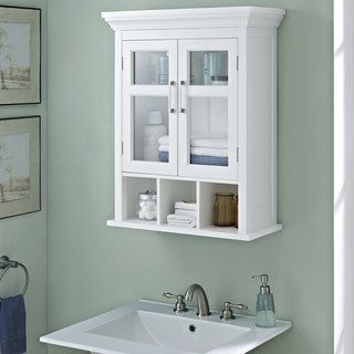 WYNDENHALL Hayes Two Door Bathroom Wall Cabinet with Cubbies in White Wall Shelves Above Toilet, Bathroom Wall Shelves Above Toilet, Bathroom Wall Storage Cabinets, Above Toilet, Shelves Above Toilet, Bathroom Wall Cabinet, Bathroom Wall Storage, Wall Storage Cabinets, Bathroom Cabinets Designs