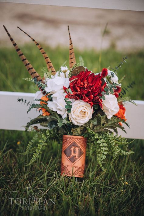 Pheasant feathers brides bouquet Pheasant Wedding Bouquet, Quail Feather Bouquet, Western Bride Bouquet, Pheasant Wedding Decor, Pheasant Feather Bouquet, Duck Feather Wedding, Bouquet With Pheasant Feathers, Pheasant Feather Wedding, Memorial Arrangements