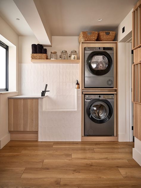 Utility Room Inspiration, Dog Bathing Station, Colorful Bathroom Tile, Emma Hill, Doggy Day Care, Dog Washing Station, Rustic Tile, Master P, Yellow Tile