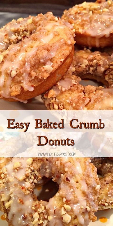 Doughnut Recipe Easy, Homemade Donuts Recipe, Homemade Doughnuts, Baked Doughnuts, Baked Donut Recipes, Donut Recipe, Breakfast Sweets, Vanilla Glaze, Homemade Donuts