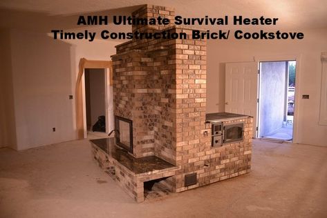 Masonry Heater Gallery — American Masonry Heaters & Ovens Masonry Stove, Masonry Oven, Masonry Heater, Sustainable Homestead, Wood Stove Cooking, Tile Brick, Cooking Stove, 2 Story Houses, Wood Fired Oven