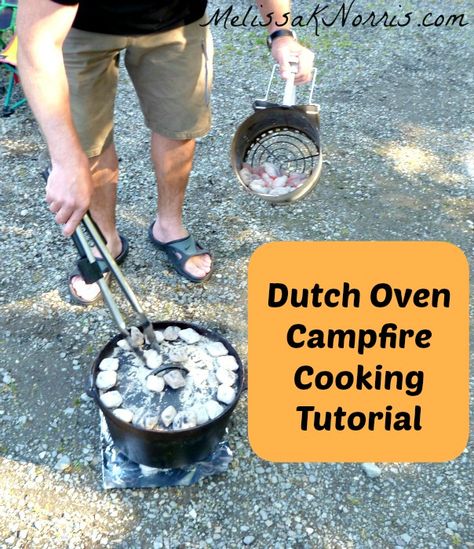 Dutch Oven Campfire Cooking Tutorial www.MelissaKNorris.com Dutch Oven Camping Recipes, Camp Oven, Frugal Cooking, Best Dutch Oven, Dutch Oven Camping, Open Fire Cooking, Apricot Chicken, Stick Butter, Dutch Ovens