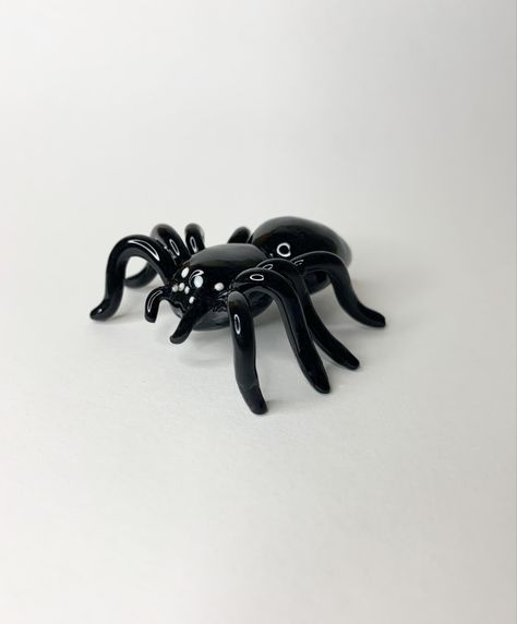 Spider Pottery, Spider Ceramic, Polymer Clay Spider, Ceramic Spider, Clay Spider, Desk Office Decor, Polymer Clay Figurine, Clay Christmas Decorations, Clay Christmas