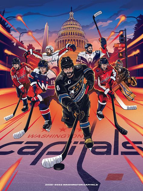 Washington Capitals by Ryan Lynn on Dribbble Wc Logo, Washington Capitals Hockey, Capitals Hockey, Hockey Pictures, Eagle Tattoo, Retro Sports, Washington Capitals, Logo Sign, Sports Art