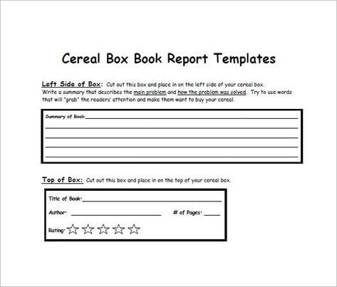 Cereal Box Template - 10+ Free Sample, Example, Format Download | Free & Premium Templates Cereal Box Book Report Template, Cereal Box Template, Cereal Box Book Report, Biography Book Report, Book Report Template, Summary Template, Sales Letter, Resignation Letter, Report Writing