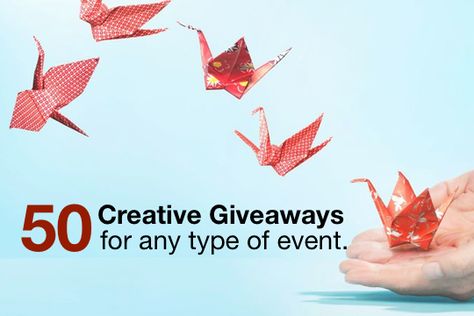 A good giveaway is something original that not only looks cool, but also useful! Here's a list of 50 brilliant (reasonably priced) giveaway ideas. Enjoy! Giveaways Ideas, Client Appreciation Events, Gift Bag Ideas, Giveaway Ideas, Useful Stuff, Event Giveaways, Client Appreciation, Bag Ideas, Event Marketing