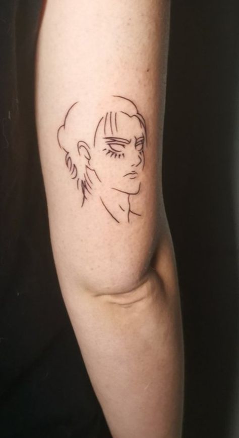 Tatuaje Studio Ghibli, Titan Tattoo, Artsy Tattoos, Attack On Titan Tattoo, Manga Tattoo, Leo Tattoos, Silhouette Tattoos, Red Ink Tattoos, Leg Sleeve Tattoo