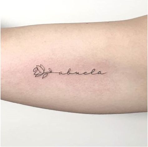 Cute Tattoos For Grandma, Tattoo For Grandma Who Passed, Tattoos For Your Grandma, Abuelo Tattoo, Grandma Tattoo In Memory Of, Tattoo Ideas Grandma, Grandma Tattoo Ideas, Oma Tattoo, Tattoo Ideas For Grandma