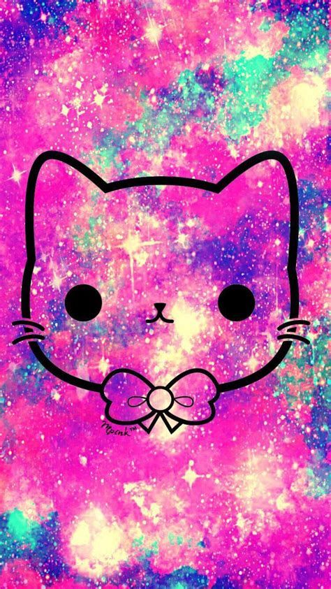 Pink Unicorn Wallpaper, Unicornios Wallpaper, Kawaii Kitty, Galaxy Wallpaper Iphone, Unicorn Wallpaper, Cute Galaxy Wallpaper, Kitty Drawing, Hipster Wallpaper, Hello Kitty Drawing