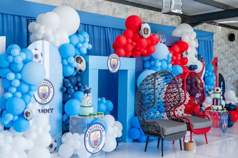 Oscar Party, Paris City, Balloon Decorations, Manchester City, Manchester, Balloons, Football, Birthday, Quick Saves