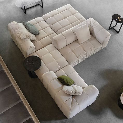 Modular Sofa Living Room, Cini Boeri, Modern Modular Sofas, Modular Sofa Design, Modul Sofa, Furniture Design Living Room, White Sofas, Italian Furniture, Design System