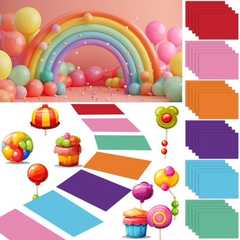 PRICES MAY VARY. Package Content: you can get 30 pieces of self-adhesive Candyland theme colorful floor stickers in the package, sufficient quantities to meet your party decoration and replacement needs. Material: the colorful candyland floor decals is made of PVC material, reliable, lightweight, can serve you for a long time. Size: the size of each floor decals is about 11.8 x 7.8 inches/ 30 x 20 cm, suitable for you to place in the runway and hallway, you can fold and store them when not in us Candyland Floor, Candyland Photo Booth, Candyland Theme Party Decorations, Candy Land Party Decorations, Candy Land Characters, Selfie Room, Candyland Party Decorations, Candy Land Party, Colorful Floor