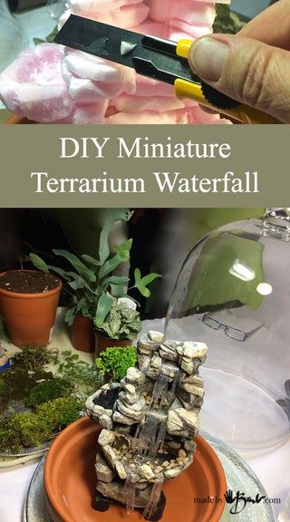 DIY Miniature Terrarium Waterfall : 7 Steps (with Pictures) - Instructables Terrarium Waterfall, Craft Fairy, Diy Waterfall, Epoxy Countertops, Mini Waterfall, Miniature Terrarium, Indoor Water Fountains, Indoor Waterfall, Indoor Vegetable Gardening