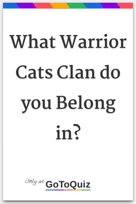 "What Warrior Cats Clan do you Belong in?" My result: RiverClan Warrior Cats Books In Order, Wcue Morph Ideas She-cat, Funny Warrior Cats, Scrooge Warrior Cats, Warrior Cats Bio Ideas, Feathertail Warrior Cats, Warrior Cats Logo, Ivypool Warrior Cats, Warrior Cats Quizzes