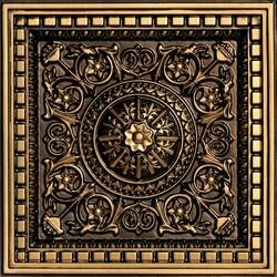 FromPlainToBeautifulInHours Steampunk 2 ft. x 2 ft. Lay-In or Glue-Up Ceiling Tile in Antique Gold & Reviews | Wayfair Gold Tiles, Pvc Ceiling Tiles, Faux Tin Ceiling, Drop Ceiling Tiles, Faux Tin Ceiling Tiles, Copper Tiles, Decorative Ceiling Tile, Faux Tin, Ceiling System