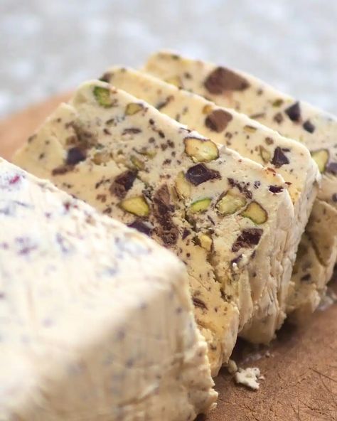 Chocolate Pistachio Semifreddo - Building Feasts Pistachio Semifreddo, Semifreddo Recipe, Chocolate Pistachio, Christmas Breakfast, Christmas Dishes, Great Desserts, Ice Cream Cake, Frozen Desserts, Frozen Treats