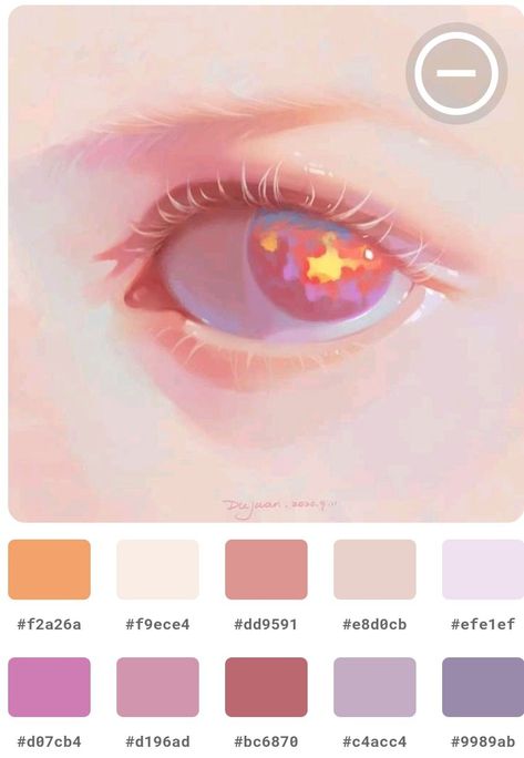 Pink Color Theory, Anime Color Palette, Pink Pallet, 2024 Illustration, Skin Palette, Flat Color Palette, Princess Illustration, Gouache Color, Hex Color Palette