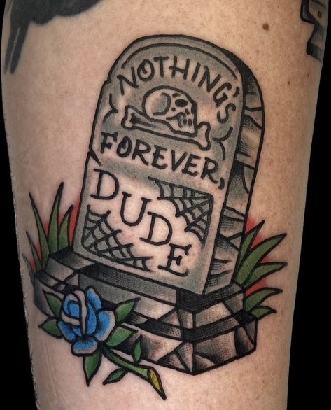 Gravestone Traditional Tattoo, Memorial Traditional Tattoo, Traditional Graveyard Tattoo, Backwoods Tattoo, Halloween Traditional Tattoo Flash, No Gods No Masters Tattoo, Superstition Tattoo, Crypt Keeper Tattoo, Never Trust The Living Tattoo