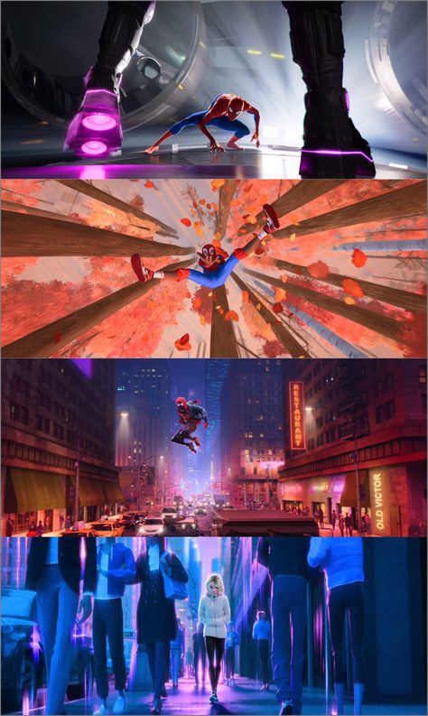 Into The Spiderverse Screenshots, Into The Spiderverse Stills, Spiderverse Stills, Across The Spiderverse Screencaps, Spiderverse Screenshots, Spiderverse Screencaps, Movie Screenshots, Spiderman Spider, Spiderman Movie