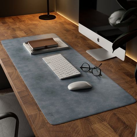 Looking for a perfect addition to your desk?Our leather desk pad is a sophisticated and functional accessory designed to enhance your workspace. Crafted from high-quality leather, it provides a smooth and protective surface for your desk. This pad not only adds a touch of elegance to your office environment but also safeguards your desk from scratches, spills, and daily wear and tear. With its sleek design and practicality, a leather desk pad combines style and utility to create an organized and Diy Leather Desk Pad, Large Desk Pad, Leather Desk Asscories, Desk Leather Pad, Leather Desk Mat, Leather Desk Accessories, Luxury Desk, Leather Desk Pad, Modular Desk