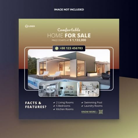 Real Estate Agent Website, Property Ads, Real Estate Banner, Inmobiliaria Ideas, Real Estate Advertising, Real Estate Marketing Design, Estate House, Banner Web, House Sale