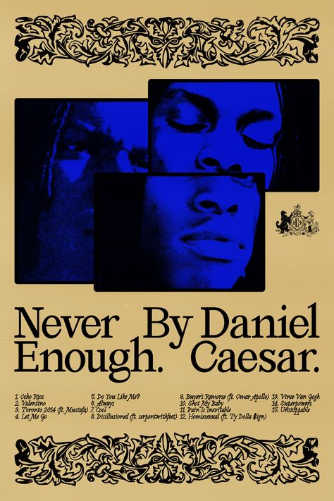 Daniel Caesar Poster Vintage, Daniel Caesar Poster, Computer Homescreen, Project Room, Dorm Design, Music Poster Ideas, Daniel Caesar, Music Poster Design, Dorm Posters