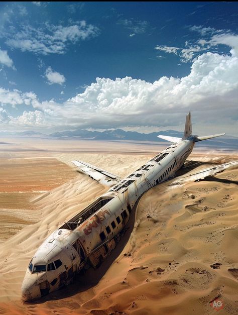 Abandoned Airplanes, Airplane Graveyard, Peaceful Living, Thumbnail Design, Scene Art, Mad Max, Post Apocalyptic, Abandoned Places, Graveyard