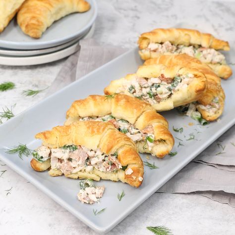 Bacon, Cream Cheese & Smoked Chicken Croissants Chicken Croissants, Recipes Cream Cheese, Easy Croissant Recipe, Croissant Recipes, Cream Cheese Smoked, Chicken Croissant, Croissants Recipe, Croissant Recipe, Chocolate Croissant