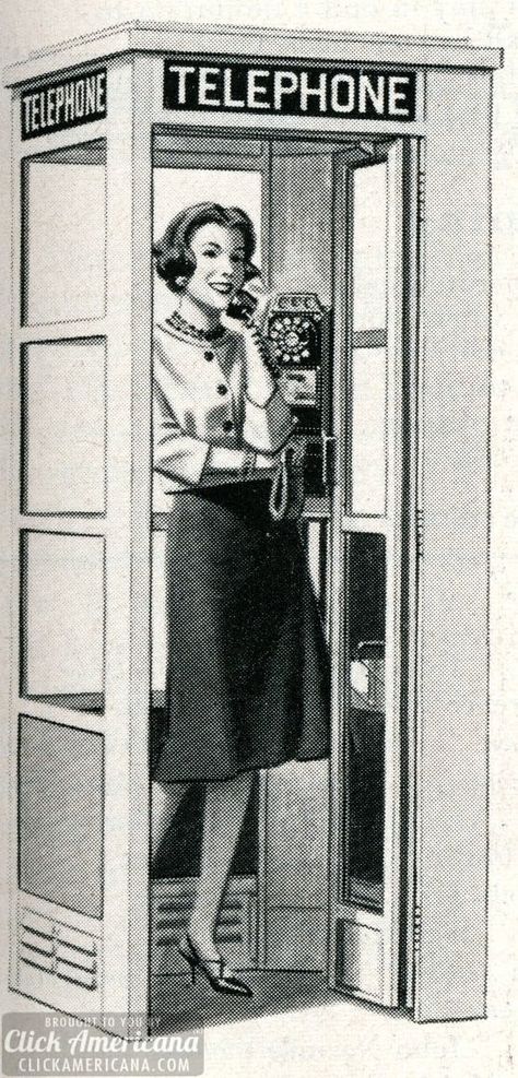 Retro Phones, Telephone Vintage, Retro Inspiration, Telephone Booth, Talking On The Phone, Vintage Phones, Phone Booth, On The Phone, Vintage Memory