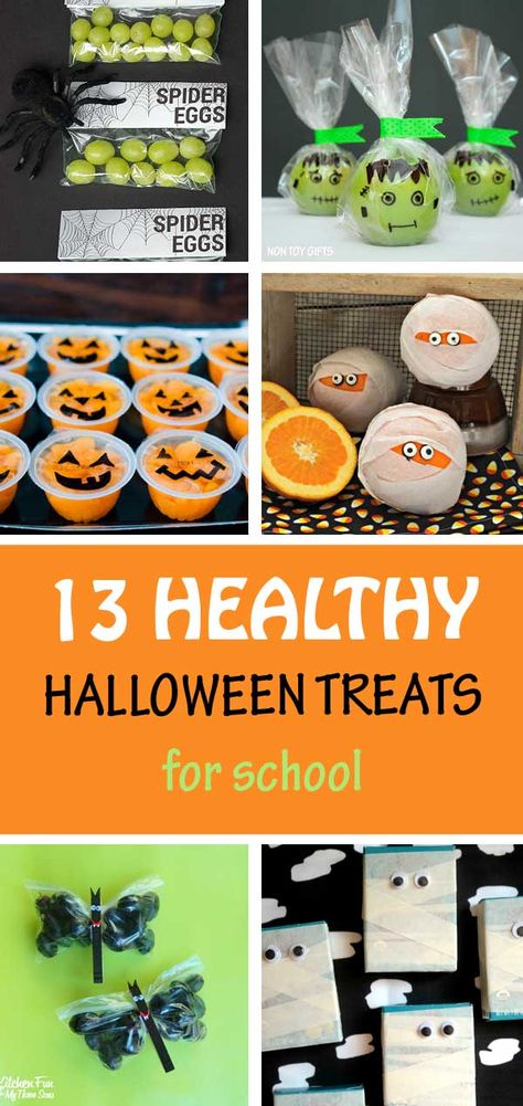 Healthy Halloween Treats For School, Halloween Healthy Treats, Banana Ghost, Halloween Treats For School, Cheese Apples, Banana Ghosts, Treats For School, Halloween Brownies, Halloween Snacks For Kids