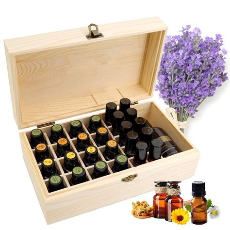 PRICES MAY VARY. 🔔 BEAUTIFUL CRAFTSMANSHIP WITH ELEGANT DESIGN – Detailed engraved handles and heavy duty latches provide for not only function but a high end look and feel. With the best Wood material and using premium craftsmanship, the essential oil storage brings shelter to your essential oils in the carrying wooden organizer box. 🔔 LIGHTWEIGHT & COMPACT – This box is easy to store your oil. Whether you take it on the go or keep it at home to display your essential oils, this high quality Essential Oil Organizer, Travel Display, Essential Oils Organization, Essential Oil Box, Essential Oils Collection, Wooden Organizer, Wooden Storage Box, Essential Oil Storage, Cosmetic Display