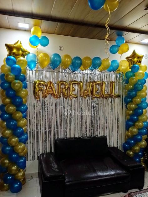 make some one's fare well more spcials and beautiful with this beautiful decoration of balloons and ribbons ............and say goodbye!! Fairwell Decoration Ideas, Farewell Decoration, Umbrella Decorations, Shower Rings, Rings Ceremony, Metallic Balloons, Balloon Ribbon, Unicorn Theme, Birthday Ring