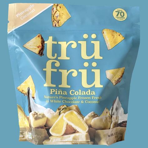 Pineapple Calories, Pina Colada Pineapple, Tru Fru, White Chocolate Coconut, Frozen Pina Colada, Snack Brands, Chocolate Covered Fruit, Healthy Turkey, Frozen Fruits