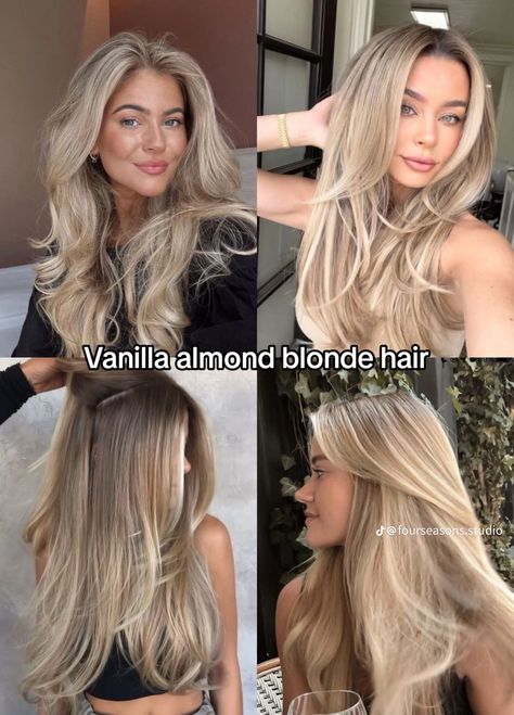 Vanilla Almond Blonde, Almond Blonde Hair, Almond Blonde, Hp Gaming, Blonde Hair Goals, Bright Blonde Hair, Summer Blonde Hair, Neutral Blonde, Brunette Hair With Highlights