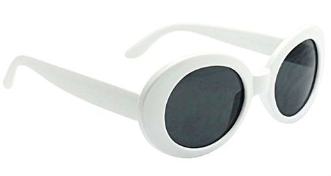 WebDeals Oval Round Retro Sunglasses Color Tint or Smoke Lenses … Clout Goggles, Vogue Sunglasses, Dress Up Boxes, Oval Glasses, White Sunglasses, Trending Sunglasses, Willy Wonka, Mod Fashion, Oval Sunglasses