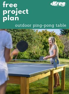 Diy Outdoor Ping Pong Table, Bocce Court Backyard, Ping Pong Table Top, Outdoor Ping Pong, Outdoor Ping Pong Table, Grill Kit, Used Outdoor Furniture, Diy Yard Games, Backyard Seating Area