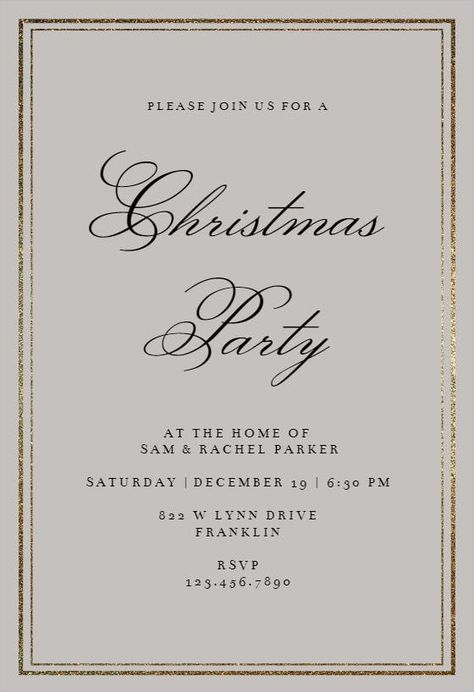 Year End Function Invite, Christmas Invitation Design, Christmas Party Invitation Template, Invitations Template, Greetings Island, Christmas Invitation, Christmas Board, Template Christmas, Classy Christmas