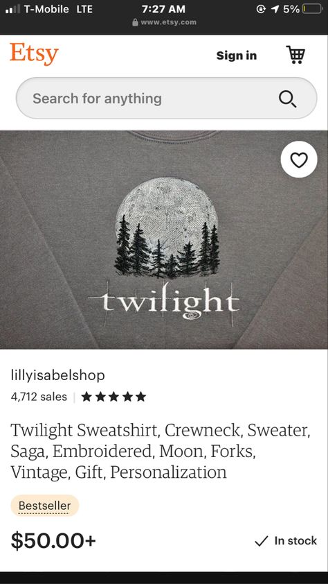 Twilight Embroidery, Embroidery Sweatshirt, Embroidery, Sweatshirts