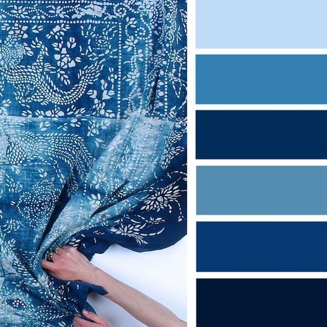 Palette Blue, Indigo Color, Blue Palette, Color Me Beautiful, Indigo Colour, Palette Color, Design Seeds, Blue Colour Palette, Color Palette Design