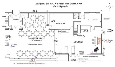 Multipurpose Hall Plan Layout, Architecture Wedding, Hall Architecture, Marriage Hall, Wedding Banquet Hall, Business Interior, Restaurant Plan, Plan Wedding, Multipurpose Hall