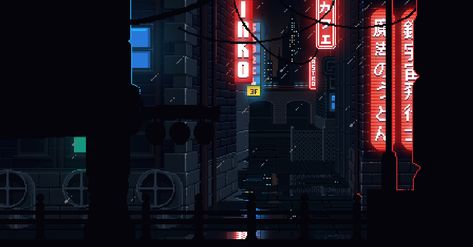 Only the comfiest pixels for you. - Album on Imgur Rain Gif Wallpapers Pc, Baka Wallpaper, Moving Anime, Rain Gifs, City Gif, Future Cyberpunk, Pixel City, Rain Gif, Pixel Gif