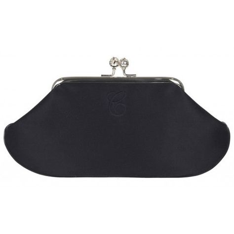 Anya Hindmarch Bespoke Maud Black Satin Clutch as seen on Kate Middleton, The Duchess of Cambridge Roksanda Dress, Kate Fashion, Princess Kate Style, Classy Hats, Penelope Chilvers, Catherine Walker, Monogram Outfit, Satin Clutch, Prince William And Catherine