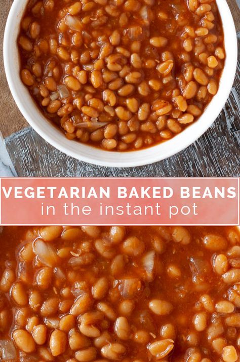 Chickpeas Stew, Pressure Cooker Baked Beans, Instant Pot Baked Beans, Baked Beans Vegan, Vegetarian Baked Beans, Pot Bread, Canned Baked Beans, Instant Pot Vegan, Vegan Instant Pot